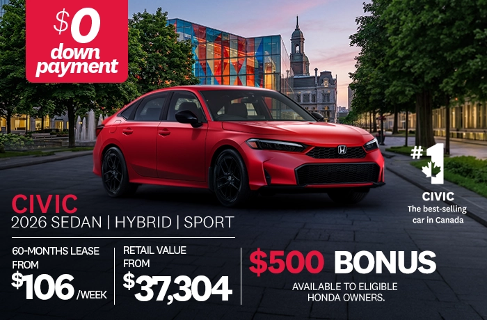 Bannière de Promotion Civic Sport Hybride 2026